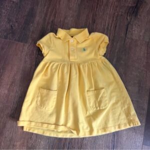 Ralph Lauren Girls yellow polo dress size 3T